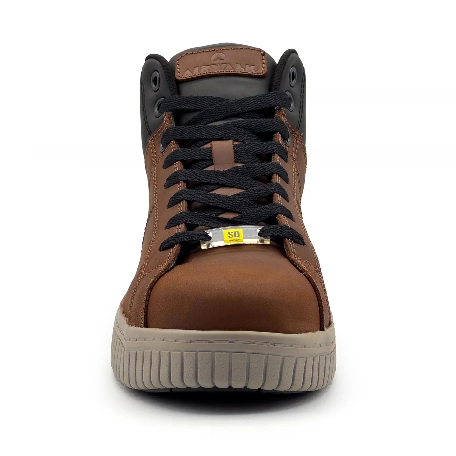 Deuce SD10 Leather Mid Women’s Composite Toe Work Boots – Brown/Tan - Image 7