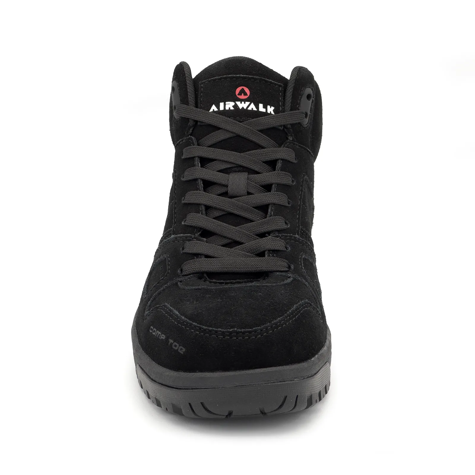 Mongo Suede Mid Composite Toe Work Boots – Black/Black - Image 4
