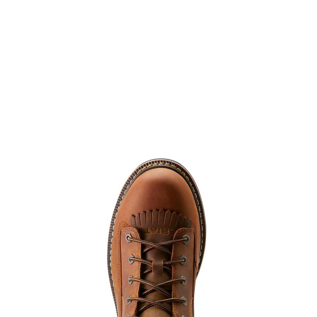 Longview Shock Shield 8 inch Composite-Toe Waterproof Work Boot Copper Brown - Image 4
