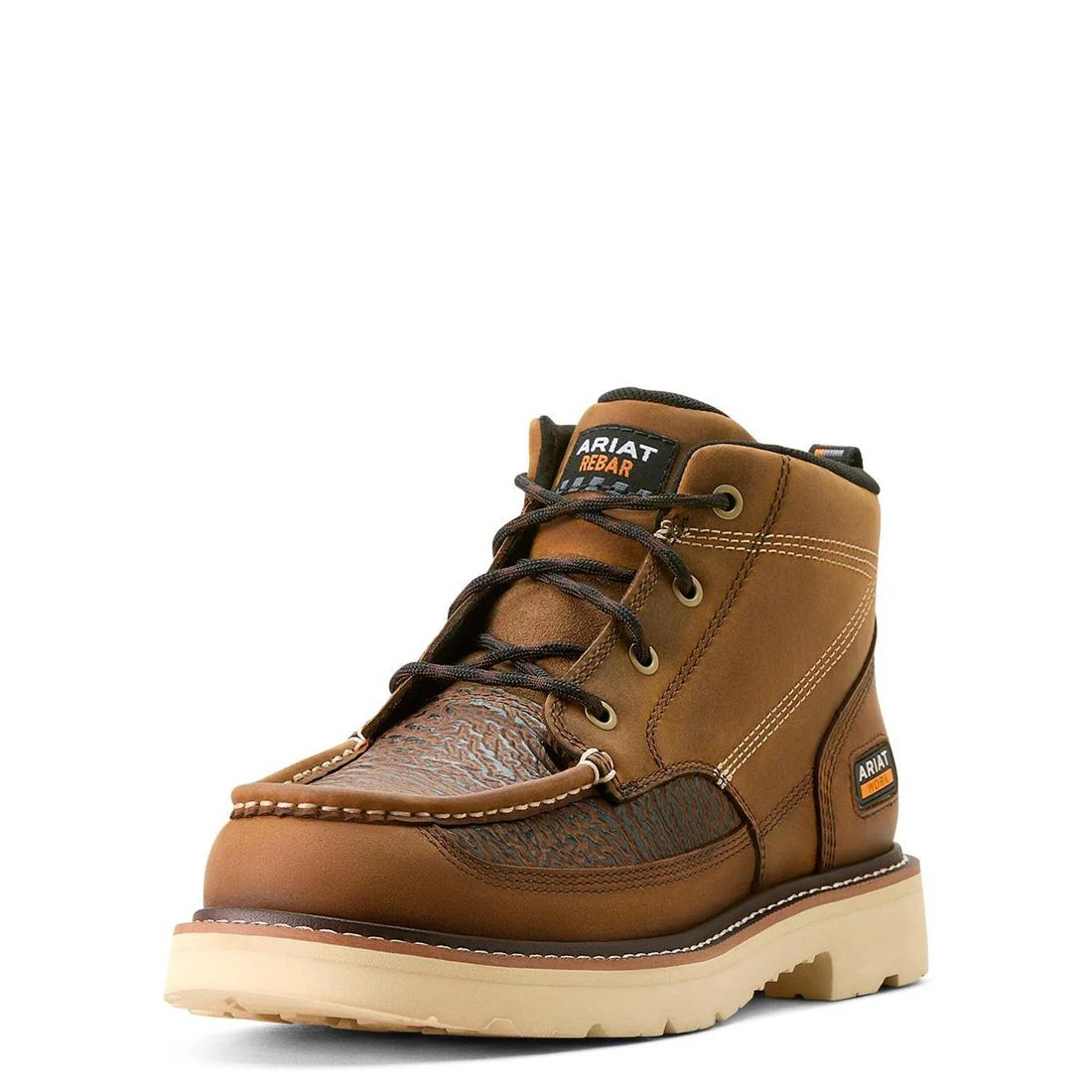 Rebar Lift Soft-Toe Chukka Boot Distressed Brown-Textured - Image 8