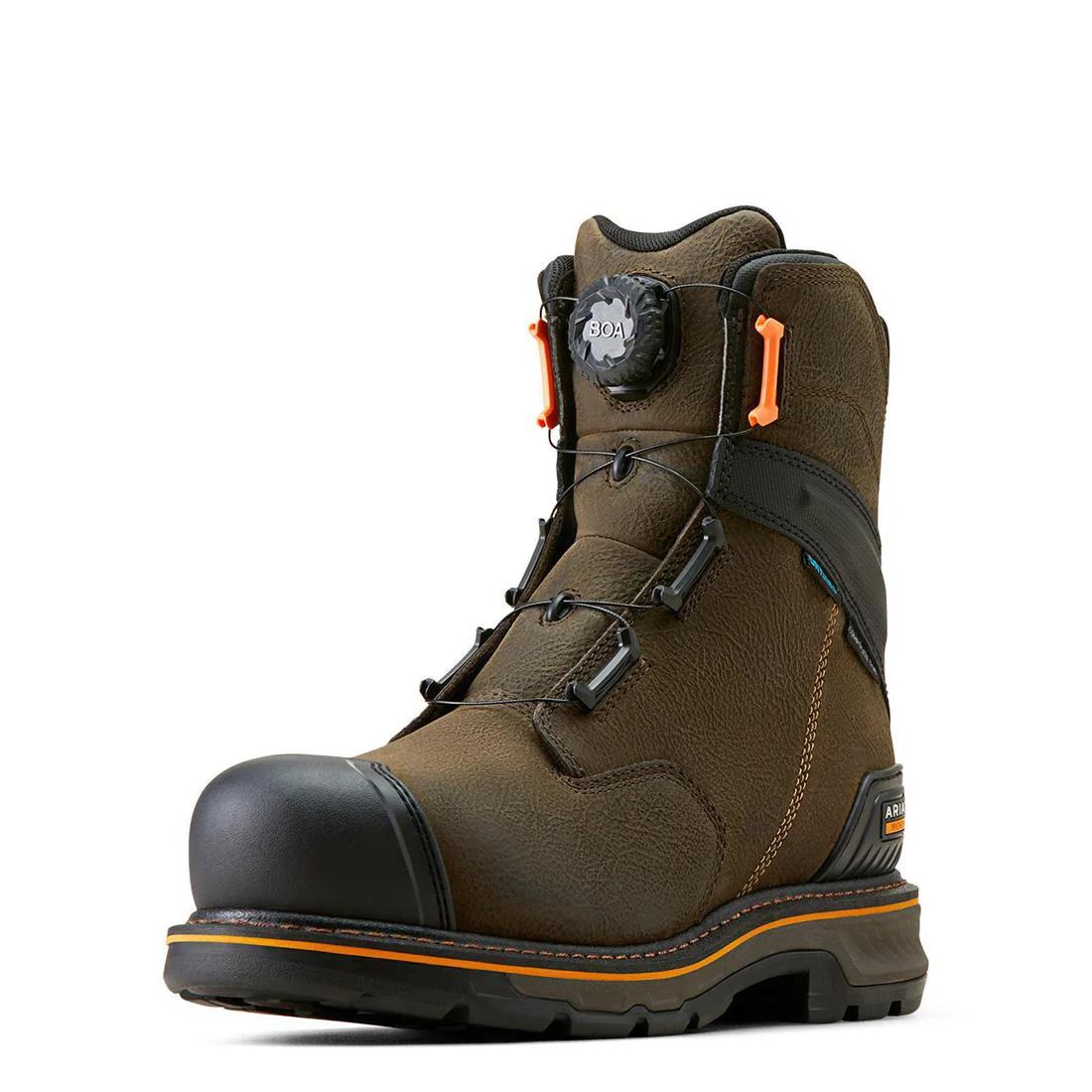 Stump Jumper BOA 8 inch Composite-Toe Waterproof Work Boot Iron Coffee - Image 7