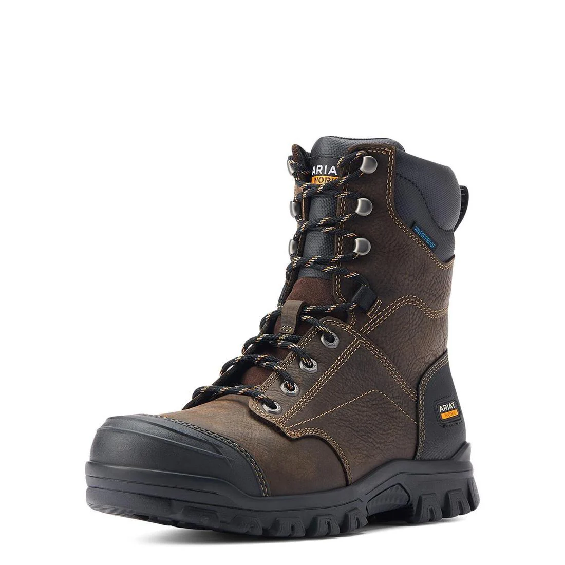 Treadfast 8"  Soft-Toe Waterproof Boot Dark Brown - Image 7