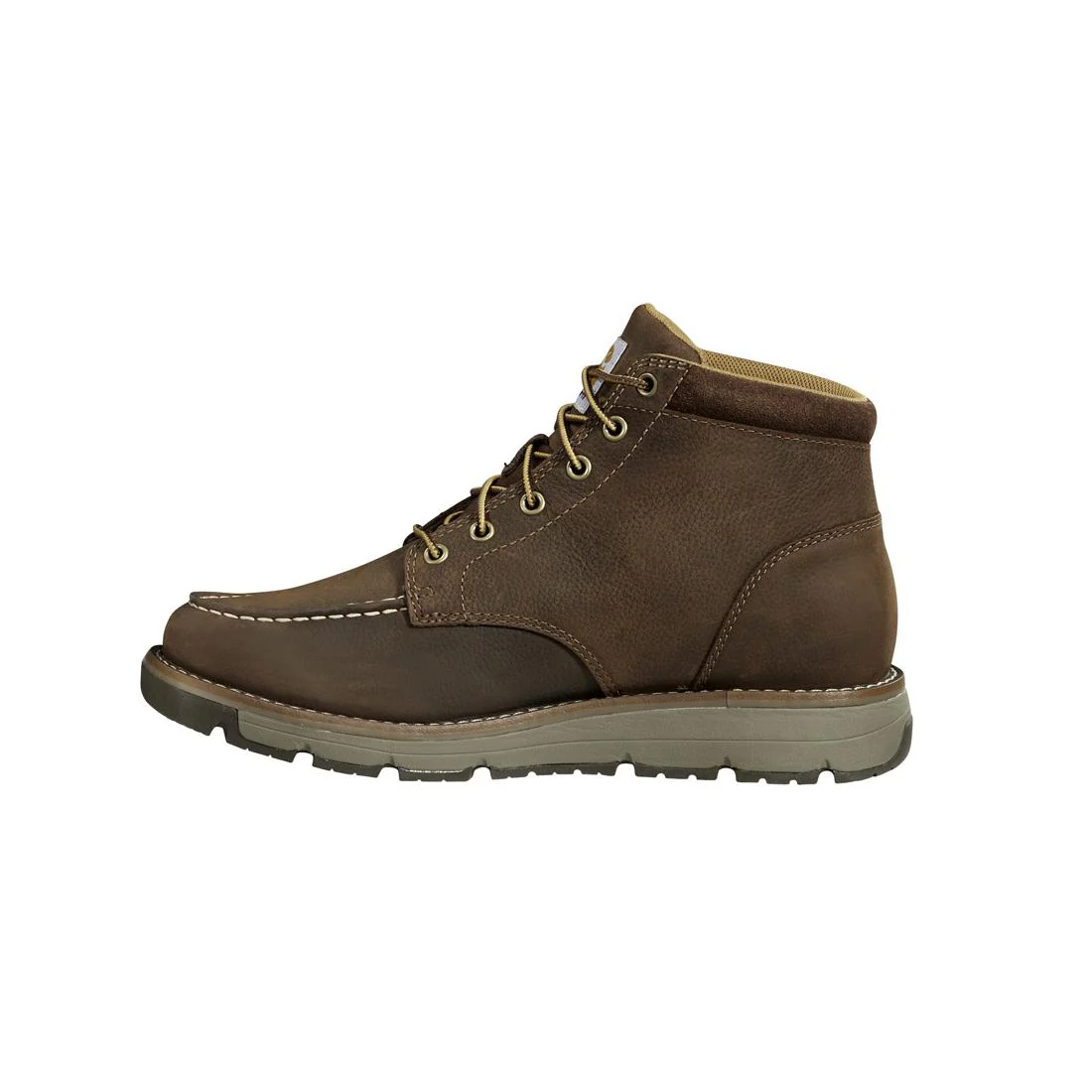 5" Millbrook Moc Toe Wedge Soft Toe Boot Brown - Image 6
