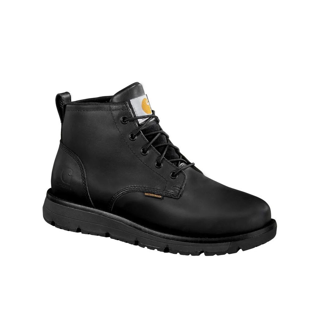 5" Millbrook Waterproof Wedge Steel Toe Work Boot Black - Image 2