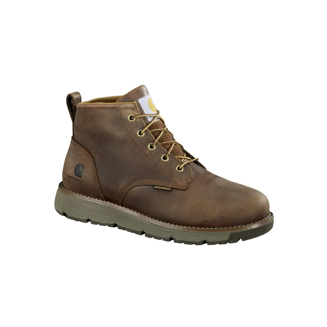 5" Millbrook Waterproof Wedge Steel Toe Work Boot Brown - Image 2
