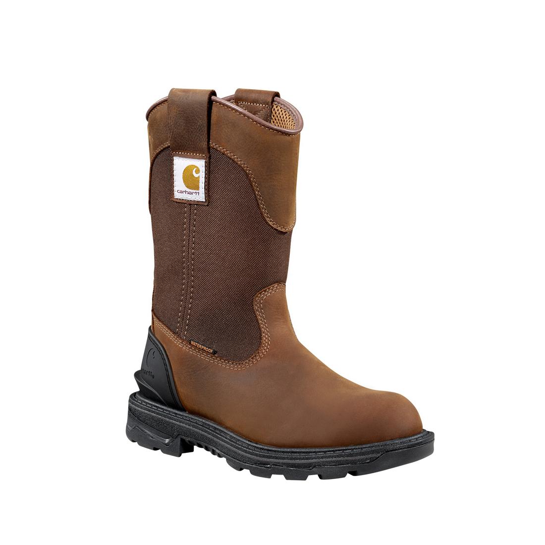 11" Women's Ironwood Alloy-Toe Waterproof Wellington Pull-On Work Boot Brown - Image 2