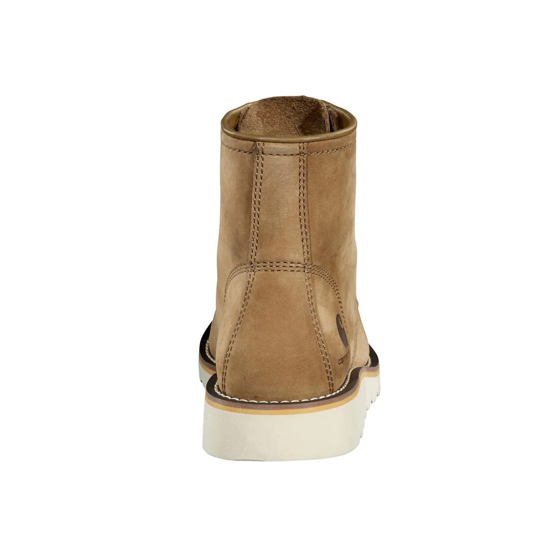 6" Women's Moc Toe Wedge Soft Toe Boot Coyote - Image 5