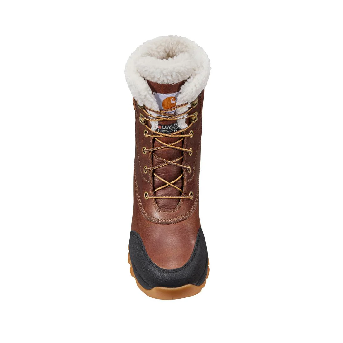 8" Women's Pellston Waterproof Insulated Winter Soft Toe Boot Red Brown - Image 4