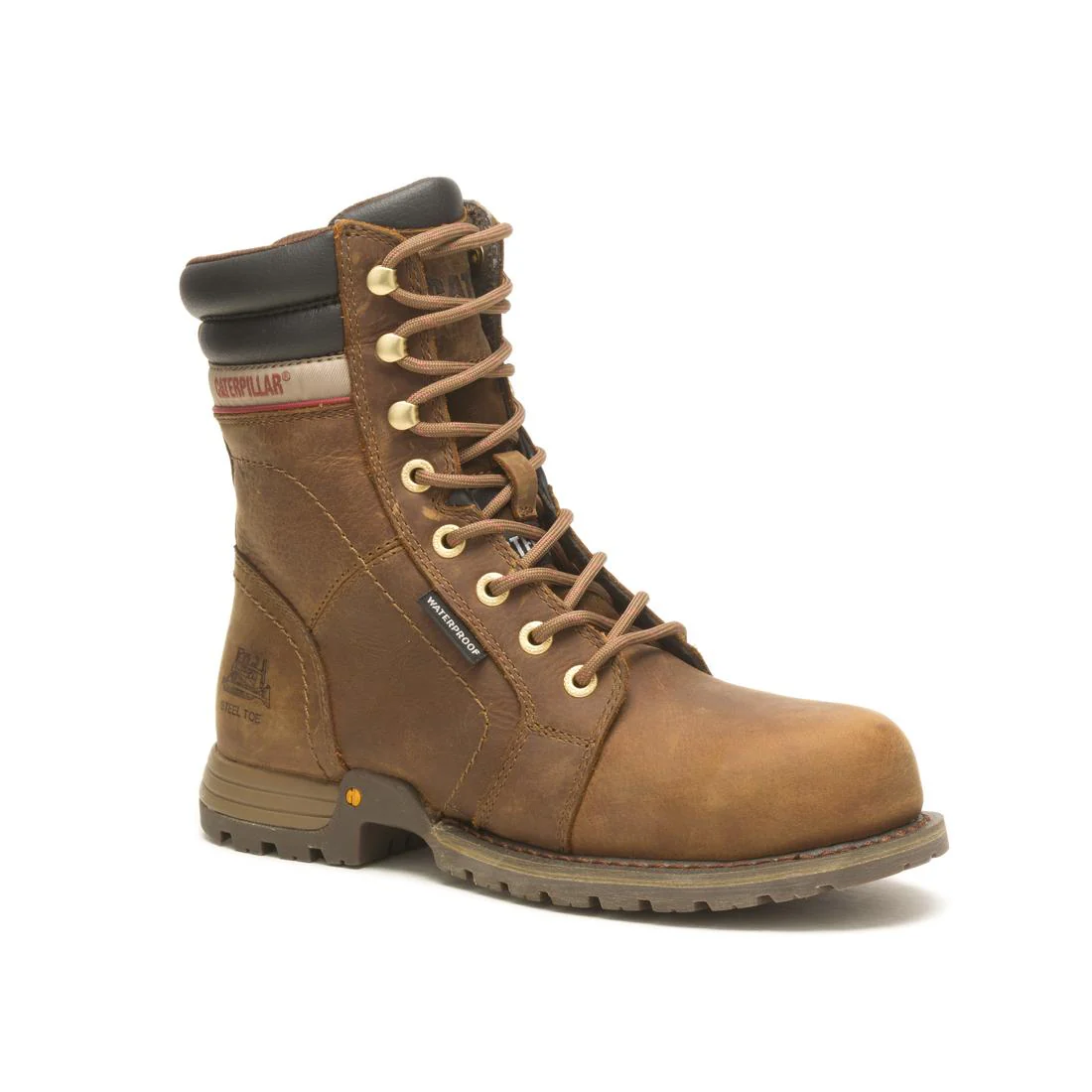 Echo Women’s Steel-Toe Waterproof Work Boot Brown - Image 2