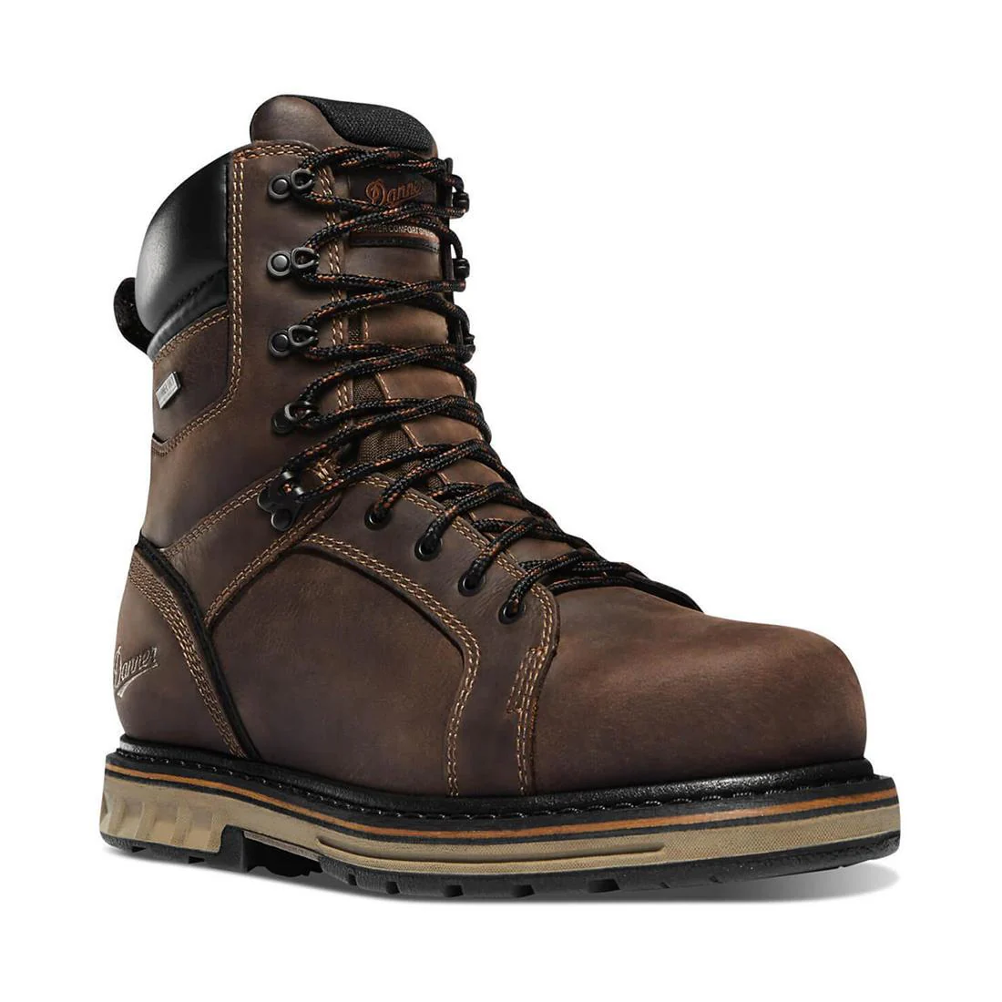 Steel Yard 8" Waterproof Steel Toe Work Boot Brown - Image 2