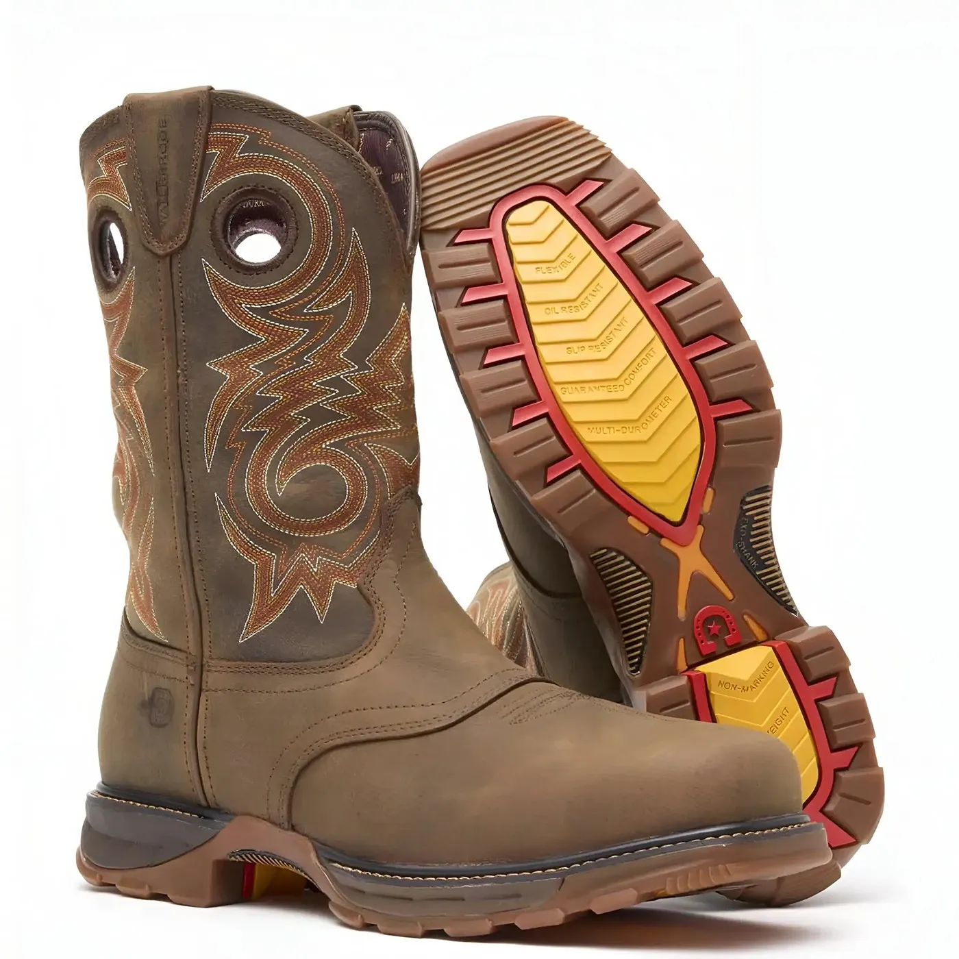 Maverick XP Composite Toe Waterproof Western Work Boot Brown - Image 5