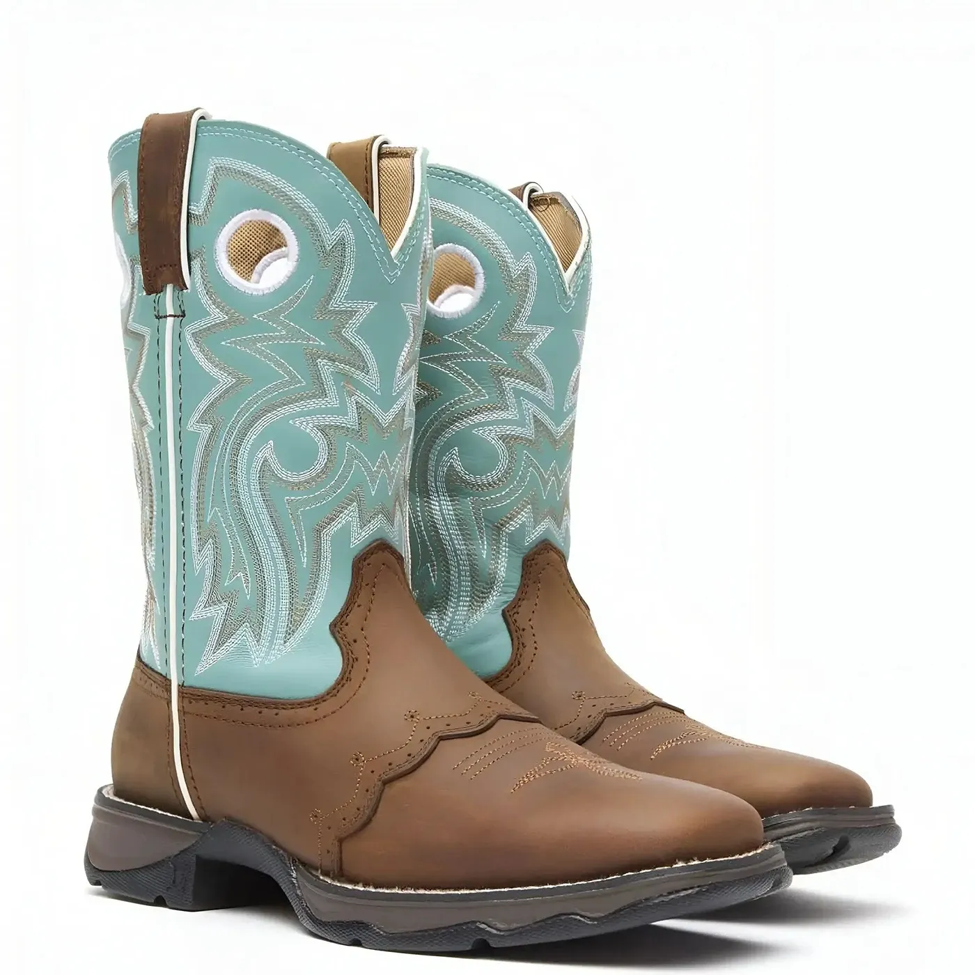 Women’s Lady Rebel by Durango Powder n’ Lace Saddle Western Boot - Image 2