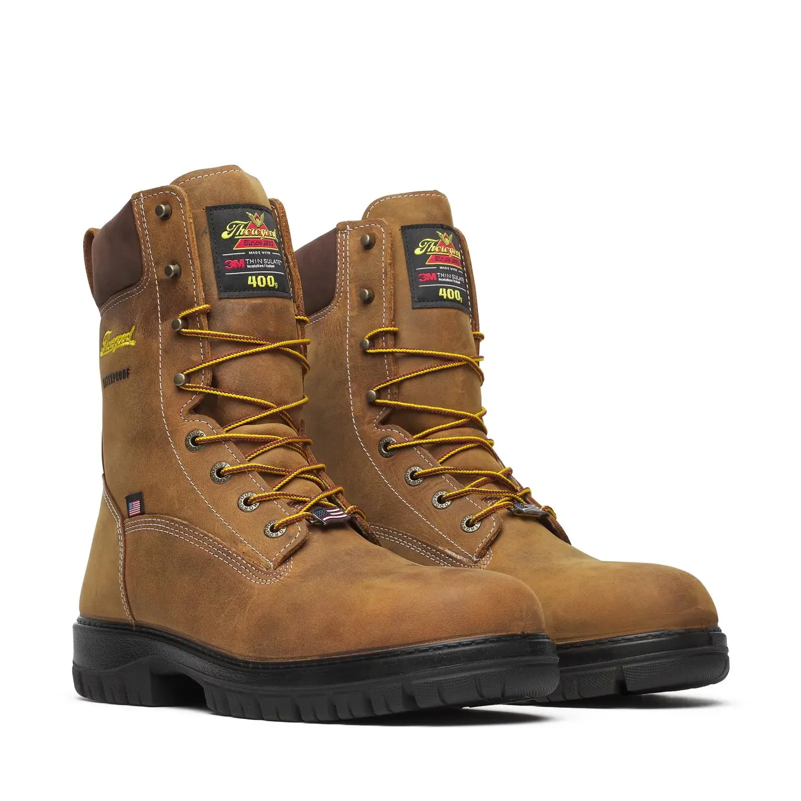 Genesis Series 8" Nano Toe Insulated Waterproof Boot Chestnut - Image 2