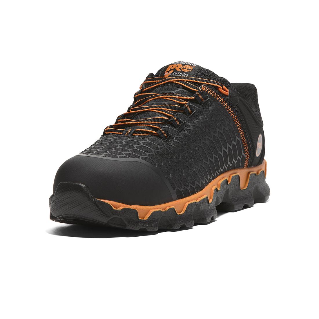 Powertrain Sport Alloy-Toe Work Shoe Black Orange - Image 5