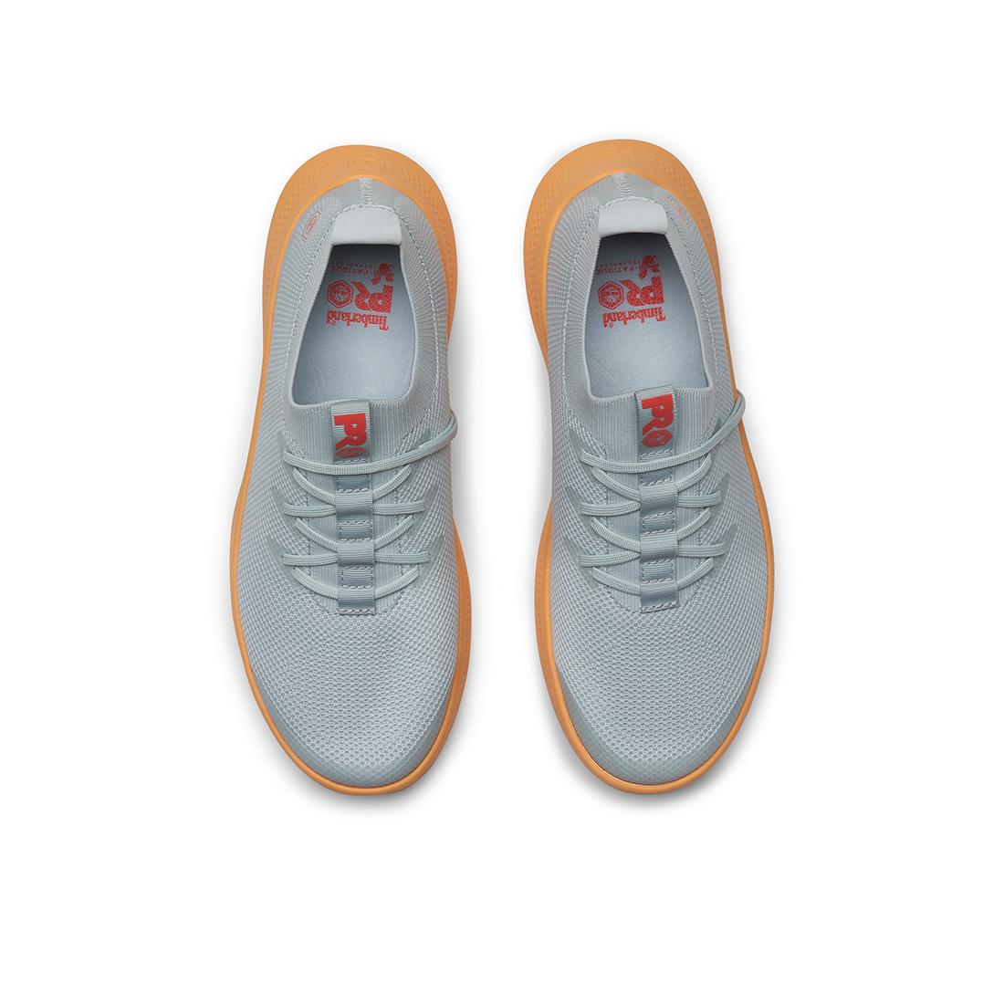 Women's Solace Slipon Knit Work Shoe Grey/Orange - Image 4