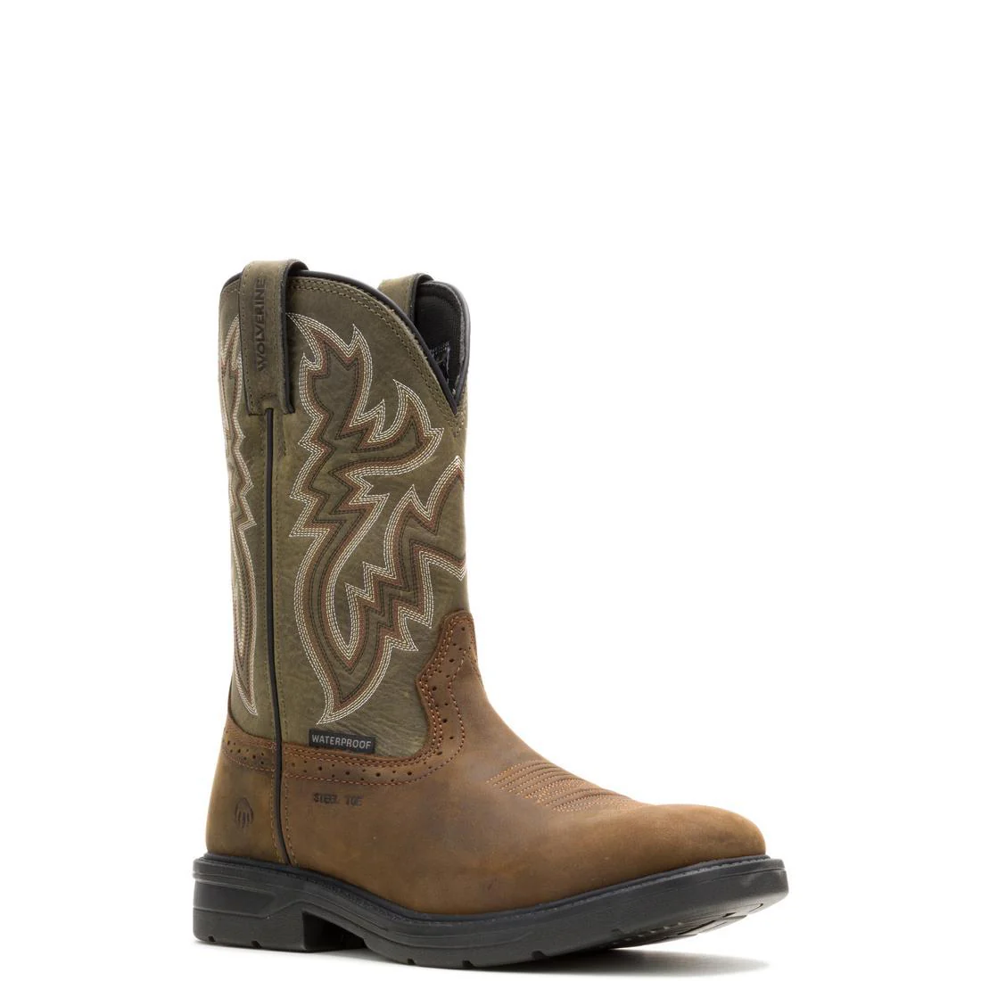 Rancher Level WP Steel-Toe Pull-On Wellington Work Boot Charcoal Grey - Image 2