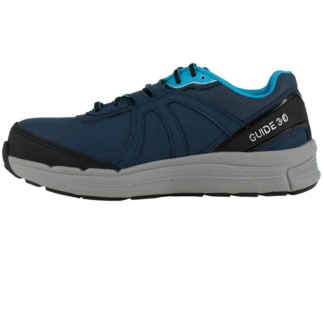 Women's Guide Steel-Toe Athletic Work Shoe Navy/Light Blue - Image 4